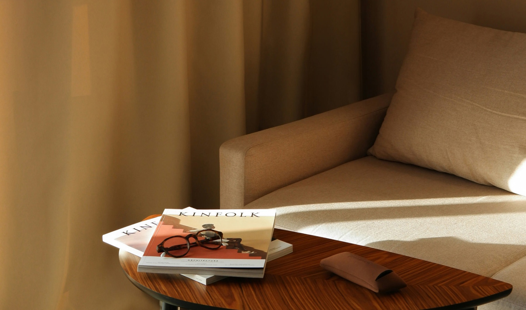 decor on a wooden table area